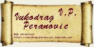Vukodrag Peranović vizit kartica